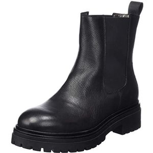HIP Shoe Style for Women Dames HIP Donna D1180 Enkellaars, zwart leer, 36 EU