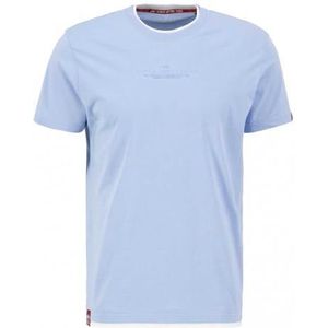 Alpha Industries Dubbellaags T-shirt voor heren Light Blue