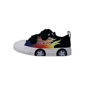 CONVERSE Chuck Taylor All Star Easy-on Cars, sneakers voor kinderen en jongeren, Zwart Zwart Wit, 22 EU