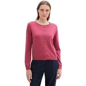 TOM TAILOR Cardigan voor dames, 16348, roze fluweel, XL