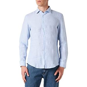 Seidensticker Men's Slim Fit shirt met lange mouwen, lichtblauw, 40, lichtblauw, 40