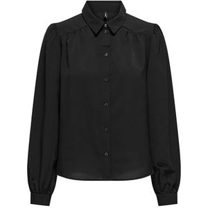 ONLY Dames Onlnova Life Elite L/S Emma Shirt Solid Blouse, zwart, L