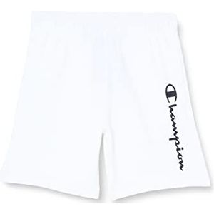 Champion Legacy Authentic Powerblend Terry Logo Bermuda Shorts, wit, S voor heren
