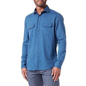 bugatti Heren 9150-28803 overhemd, marine, standaard