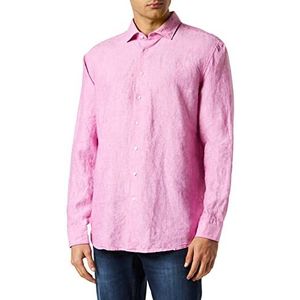 Seidensticker Men's Regular Fit shirt met lange mouwen, roze, 46, roze, 46