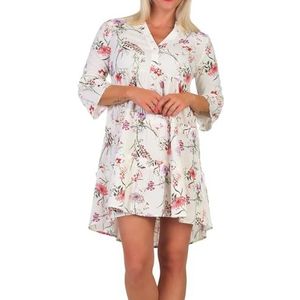 VERO MODA Dames viscose mini-jurk tuniek 3/4 mouw VMEasy Joy met bloemenprint 10297359 Birch Vicka S, Birch Vicka, S
