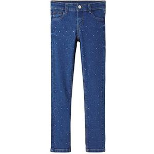 Bestseller A/s NKFSALLI Slim Jeans 6138-MT P, donkerblauw (dark blue denim), 140 cm