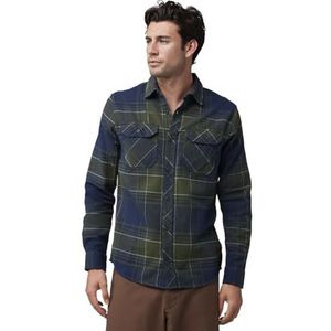 Fox - Traildust - Langsleeve Shirt - Blauw Groen - Flanel