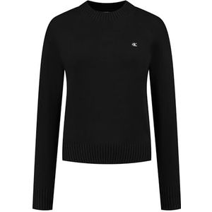 Calvin Klein Jeans Ck Embro Badge Truien voor dames, zwart., XL