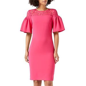 Gina Bacconi Dames moscrêpe jurk cocktail, Fucshia Rose, 38 NL