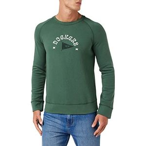 Dockers Origineel sweatshirt met ronde hals voor heren, Cilantro + Pennant Logo, M