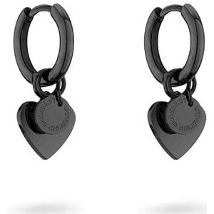 Liebeskind Berlin - LJ-1597-E-21 - Oorbellen - Zwart - 1,8 cm - Roestvrij Staal
