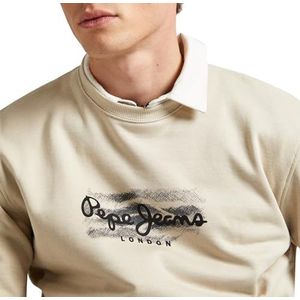 Pepe Jeans Robinson Sweatshirt voor heren, Bruin (Licht Beige), XS