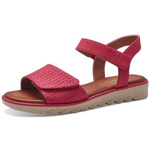 Jana Softline 8-28265-42 556 Fuxia Comfortabele extra brede alledaagse schoen, feestelijk, elegant, platte sandalen, 37 EU breed, fuchsia, 37 EU Breed