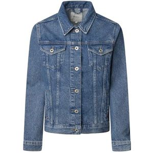 Pepe Jeans Dames REGULAR JACKET Jacket, Blauw (Denim - IB7), XXS, Blauw (Denim - IB7), XXS
