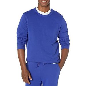 Amazon Essentials Heren lichtgewicht Franse badstof ronde hals sweatshirt (verkrijgbaar in groot en lang), koningsblauw, S