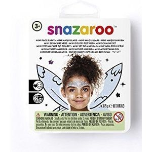 Snazaroo 1172085 Mini Face Paint Ijsprinses - 3 kleuren Set, Ijsgroen, Blauw, Wit, 1 penseel, 1 spons - met instructies