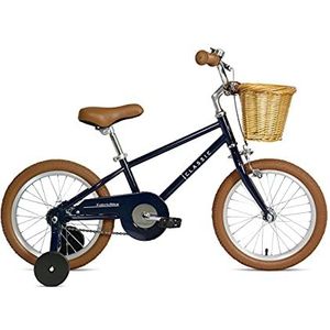 FabricBike Kids - Trapfiets voor jongens en meisjes, afneembare zijwieltjes, remmen, 12 en 16 inch wielen, 4 kleuren (16"": 3 tot 7 jaar oud (96cm tot 120cm lang), Classic Navy 16"")