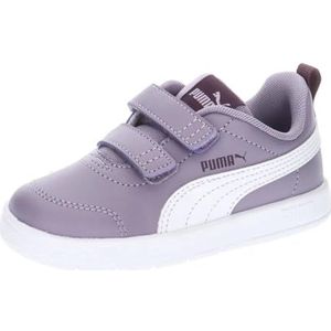 PUMA Courtflex V3 V Inf Sneakers voor kinderen, uniseks, Pale Plum PUMA White, 22 EU