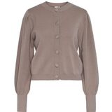 Gebreid Vest - YASFONNY - Effen - Lange Mouw - Normale Pasvorm