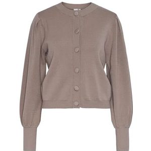 Gebreid Vest - YASFONNY - Effen - Lange Mouw - Normale Pasvorm