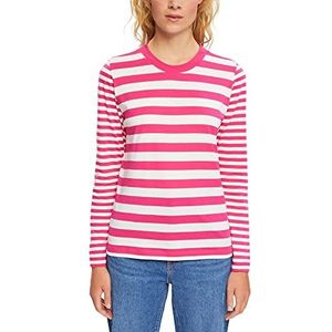 edc by ESPRIT T-shirt voor dames, 661/roze fuchsia 2, L