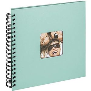 walther design fotoalbum mintgroen 26 x 25 cm spiraalalbum met omslaguitsparing, Fun SA-108-A
