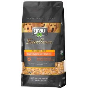 GRAU - het origineel - Graanvlokkenmix met groenten voor honden - Exc SDC Premium Mix Basis, 1 st. (1 x 5 kg)