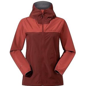 Berghaus Dames Deluge Pro 3.0 Jas, Bourgondische Fawn/Rode Roest, 44