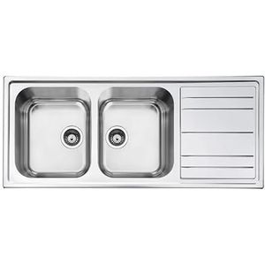 SMEG LDR116-2, Gootsteen MIRA, Stainless steel