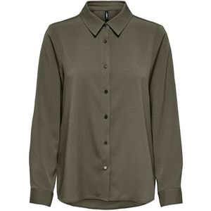 Onlnova Life Vis L/S New Grace Shirt, Kalamata, M