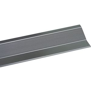 Amig - vloerbedekking | 720 mm x 40 mm | overgangsstrips in trede en lijm | randbescherming voor hout, parket, laminaat, marmer en tegels | aluminium zilver
