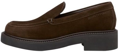 Marc O'Polo - Instappers - Donkerbruin / Zwart - Leer - Suède