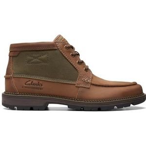 Clarks Maplewalk Moc Gp Leren Laarzen In, Bruin Combi, 43 EU