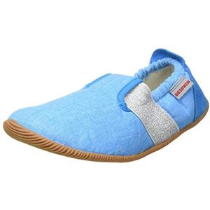 Giesswein Unisex Söll-Slim Fit Pantoffels voor kinderen, plat, Azur, 26 EU