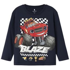 Name It - Nmmaman Blaze Ls Nreg Top - Navy Blazer - Blousetop