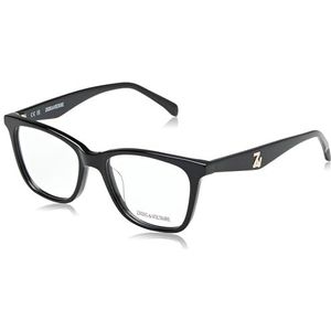 Zadig & Voltaire VZV350S bril, glanzend, zwart, maat 51 voor dames, Zwart