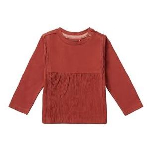 Noppies Baby T-shirt met lange mouwen voor babymeisjes, Baked Clay - N028, 56 cm