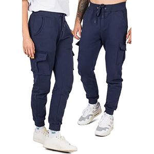 Oversized Heavyweight Cargo sweatpants, joggingbroek, Donkerblauw, 48