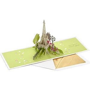 Hallmark Signature Paper Wonder Pop Up Verjaardagskaart (Parijs, Trés Happy), WIT