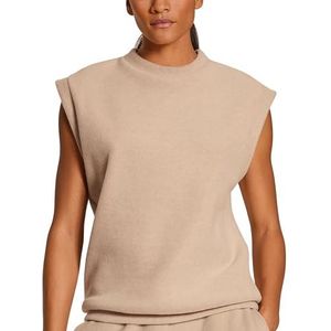 CALIDA Dames The Home Hub pullover, natuurlijk beige, normaal