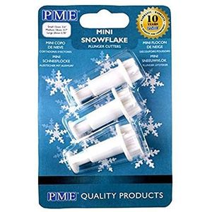 PME Mini Sneeuwvlokjes Uitstekers - set van 3