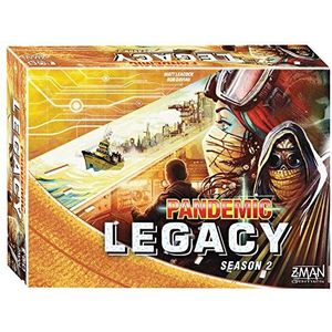 Z-Man Games , Pandemic Legacy Season 2 Yellow Edition , Board Game , Ages 13+ , For 2 to 4 Players , 60 Minutes Playing Time
