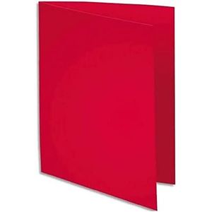 Exacompta - ref. 800016E - Set van 100 felgekleurde inlegmappen - ROCK''S - 80 g/m2 - in PEFC™ - gecertificeerde mappen - Afmetingen: 22 x 31 cm for A4 format - colour raspberry