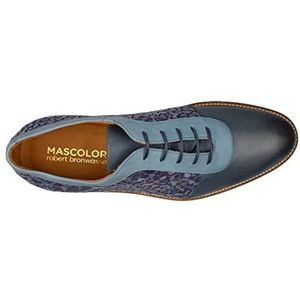 Mascolori Heren Navy Glaze 45 Oxford, Blauw, EU, blauw, 45 EU