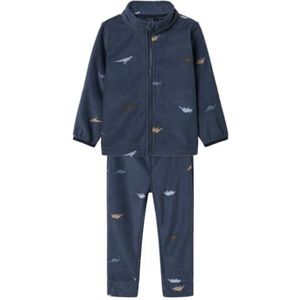 NAME IT - Fleece Set - Print - Hoge Hals - Lange Mouwen - Rits