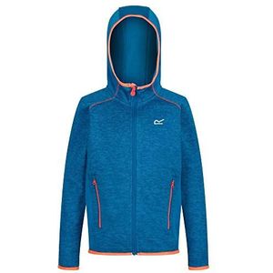 Regatta Kid's Dissolver II Extol Stretch Knit Effect Hooded Fleece, Benzineblauw/Benzineblauw, 5-6 jaar
