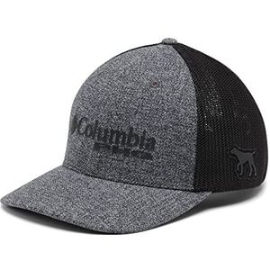 Columbia Unisex PHG Logo Mesh Ball Hoge Cap, Charcoal Heather/Dog, L/XL