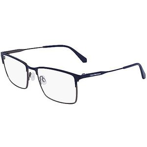 Calvin Klein Jeans Optical Bril, Dark Ruthenium/Blue, maat 56/18/145, Dark Ruthenium/Blue, 56/18/145