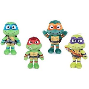 Grandi Giochi TU815000 Ninja Turtles Chaos Mutant, pluche dier, 30 cm, 4 verschillende figuren, 1 stuk